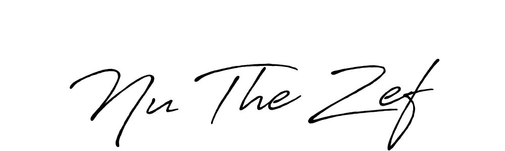 How to make Nu The Zef signature? Antro_Vectra_Bolder is a professional autograph style. Create handwritten signature for Nu The Zef name. Nu The Zef signature style 7 images and pictures png