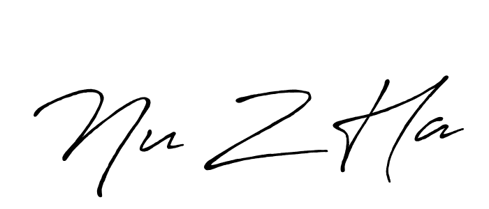 It looks lik you need a new signature style for name Nu Z Ha. Design unique handwritten (Antro_Vectra_Bolder) signature with our free signature maker in just a few clicks. Nu Z Ha signature style 7 images and pictures png