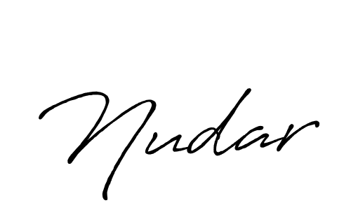 Design your own signature with our free online signature maker. With this signature software, you can create a handwritten (Antro_Vectra_Bolder) signature for name Nudar. Nudar signature style 7 images and pictures png