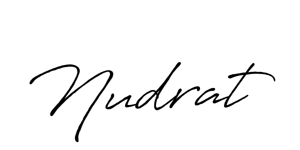 Nudrat stylish signature style. Best Handwritten Sign (Antro_Vectra_Bolder) for my name. Handwritten Signature Collection Ideas for my name Nudrat. Nudrat signature style 7 images and pictures png