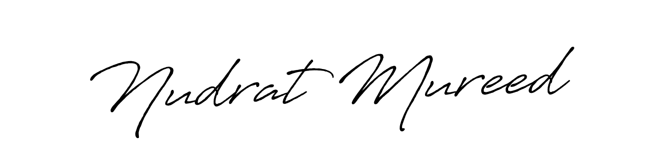 Also You can easily find your signature by using the search form. We will create Nudrat Mureed name handwritten signature images for you free of cost using Antro_Vectra_Bolder sign style. Nudrat Mureed signature style 7 images and pictures png