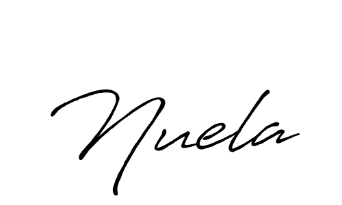 Design your own signature with our free online signature maker. With this signature software, you can create a handwritten (Antro_Vectra_Bolder) signature for name Nuela. Nuela signature style 7 images and pictures png