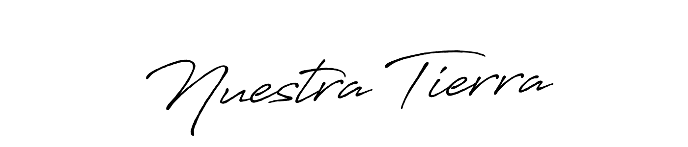 if you are searching for the best signature style for your name Nuestra Tierra. so please give up your signature search. here we have designed multiple signature styles  using Antro_Vectra_Bolder. Nuestra Tierra signature style 7 images and pictures png