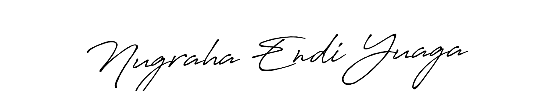 Design your own signature with our free online signature maker. With this signature software, you can create a handwritten (Antro_Vectra_Bolder) signature for name Nugraha Endi Yuaga. Nugraha Endi Yuaga signature style 7 images and pictures png