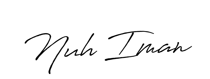 Also we have Nuh Iman name is the best signature style. Create professional handwritten signature collection using Antro_Vectra_Bolder autograph style. Nuh Iman signature style 7 images and pictures png