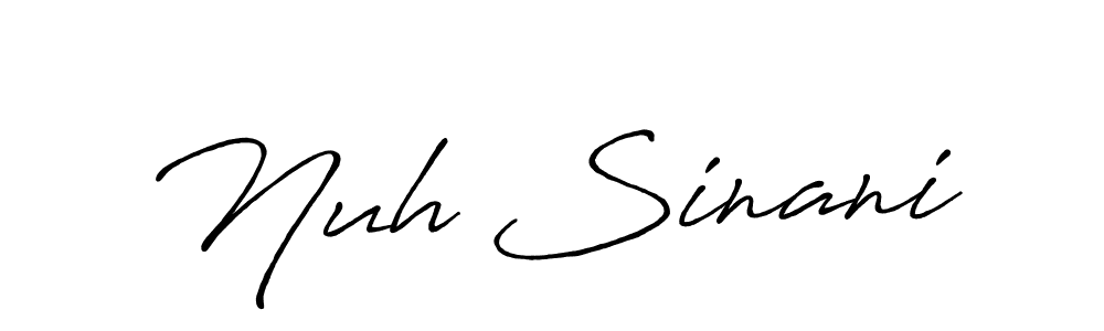 You should practise on your own different ways (Antro_Vectra_Bolder) to write your name (Nuh Sinani) in signature. don't let someone else do it for you. Nuh Sinani signature style 7 images and pictures png