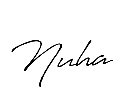 You should practise on your own different ways (Antro_Vectra_Bolder) to write your name (Nuha) in signature. don't let someone else do it for you. Nuha signature style 7 images and pictures png