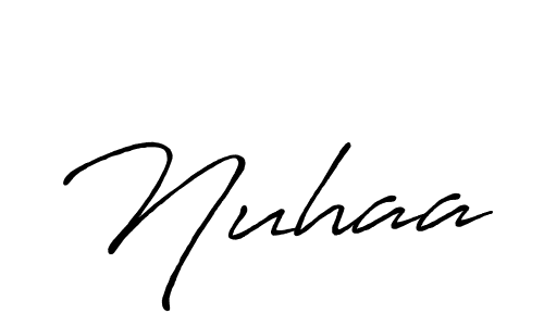 It looks lik you need a new signature style for name Nuhaa. Design unique handwritten (Antro_Vectra_Bolder) signature with our free signature maker in just a few clicks. Nuhaa signature style 7 images and pictures png