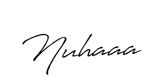 How to make Nuhaaa signature? Antro_Vectra_Bolder is a professional autograph style. Create handwritten signature for Nuhaaa name. Nuhaaa signature style 7 images and pictures png