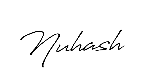 Make a beautiful signature design for name Nuhash. With this signature (Antro_Vectra_Bolder) style, you can create a handwritten signature for free. Nuhash signature style 7 images and pictures png