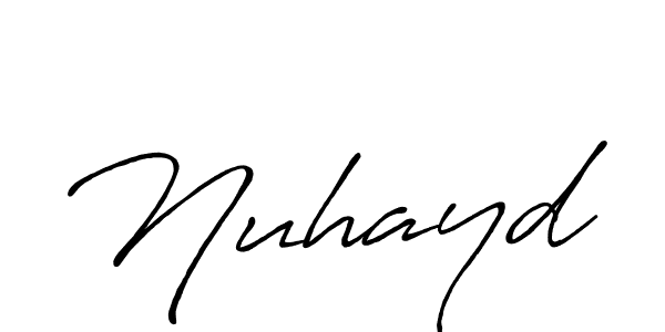 How to make Nuhayd name signature. Use Antro_Vectra_Bolder style for creating short signs online. This is the latest handwritten sign. Nuhayd signature style 7 images and pictures png