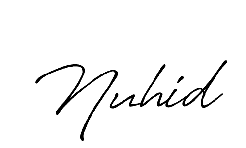 Similarly Antro_Vectra_Bolder is the best handwritten signature design. Signature creator online .You can use it as an online autograph creator for name Nuhid. Nuhid signature style 7 images and pictures png