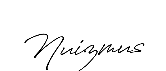 Use a signature maker to create a handwritten signature online. With this signature software, you can design (Antro_Vectra_Bolder) your own signature for name Nuizmus. Nuizmus signature style 7 images and pictures png