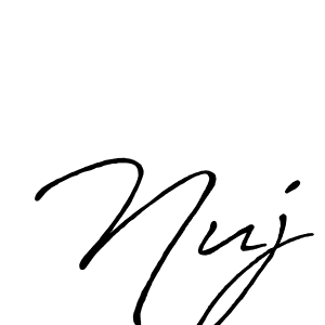 Best and Professional Signature Style for Nuj. Antro_Vectra_Bolder Best Signature Style Collection. Nuj signature style 7 images and pictures png