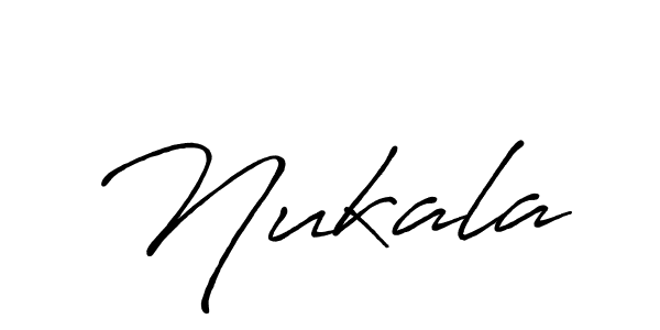 Make a beautiful signature design for name Nukala. With this signature (Antro_Vectra_Bolder) style, you can create a handwritten signature for free. Nukala signature style 7 images and pictures png