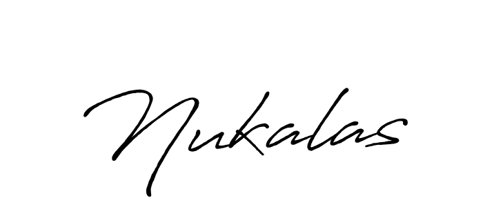 Use a signature maker to create a handwritten signature online. With this signature software, you can design (Antro_Vectra_Bolder) your own signature for name Nukalas. Nukalas signature style 7 images and pictures png