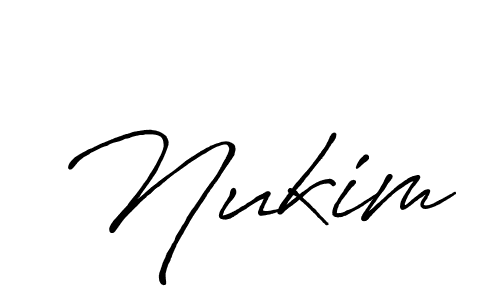 The best way (Antro_Vectra_Bolder) to make a short signature is to pick only two or three words in your name. The name Nukim include a total of six letters. For converting this name. Nukim signature style 7 images and pictures png
