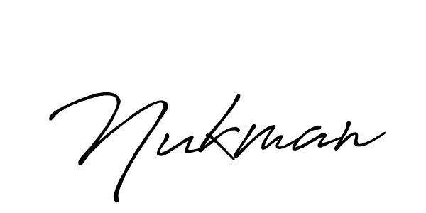 Use a signature maker to create a handwritten signature online. With this signature software, you can design (Antro_Vectra_Bolder) your own signature for name Nukman. Nukman signature style 7 images and pictures png