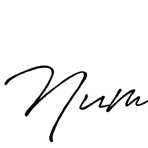 It looks lik you need a new signature style for name Num. Design unique handwritten (Antro_Vectra_Bolder) signature with our free signature maker in just a few clicks. Num signature style 7 images and pictures png