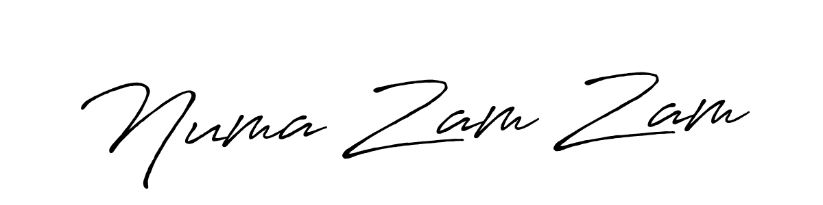 How to make Numa Zam Zam name signature. Use Antro_Vectra_Bolder style for creating short signs online. This is the latest handwritten sign. Numa Zam Zam signature style 7 images and pictures png