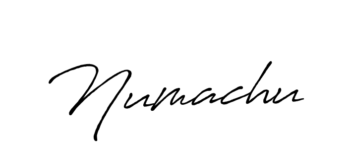 How to make Numachu name signature. Use Antro_Vectra_Bolder style for creating short signs online. This is the latest handwritten sign. Numachu signature style 7 images and pictures png