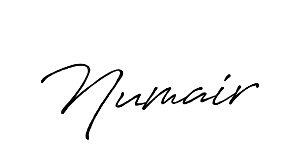 How to make Numair name signature. Use Antro_Vectra_Bolder style for creating short signs online. This is the latest handwritten sign. Numair signature style 7 images and pictures png