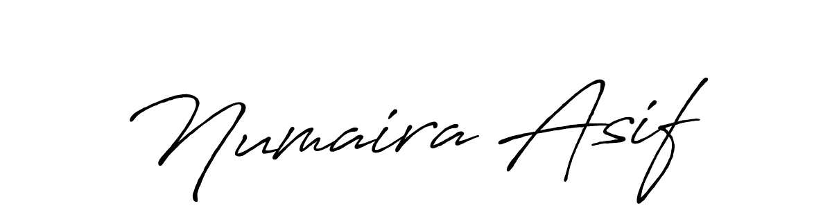 How to make Numaira Asif name signature. Use Antro_Vectra_Bolder style for creating short signs online. This is the latest handwritten sign. Numaira Asif signature style 7 images and pictures png