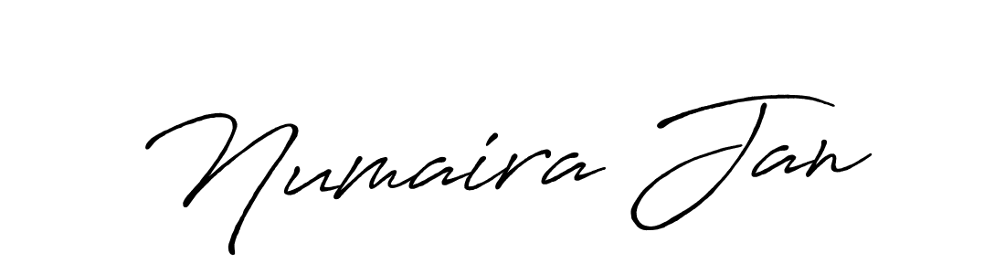 Numaira Jan stylish signature style. Best Handwritten Sign (Antro_Vectra_Bolder) for my name. Handwritten Signature Collection Ideas for my name Numaira Jan. Numaira Jan signature style 7 images and pictures png