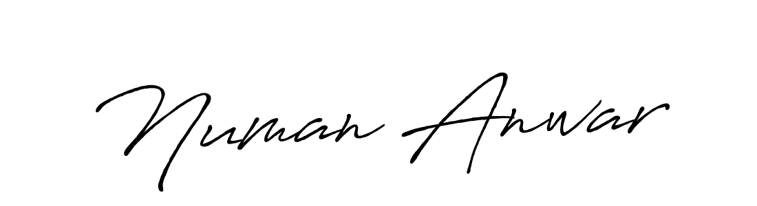 Create a beautiful signature design for name Numan Anwar. With this signature (Antro_Vectra_Bolder) fonts, you can make a handwritten signature for free. Numan Anwar signature style 7 images and pictures png