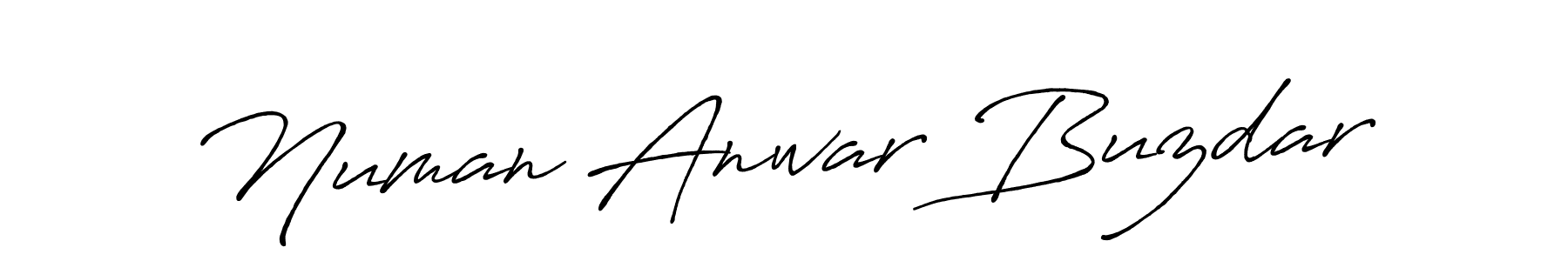 Design your own signature with our free online signature maker. With this signature software, you can create a handwritten (Antro_Vectra_Bolder) signature for name Numan Anwar Buzdar. Numan Anwar Buzdar signature style 7 images and pictures png