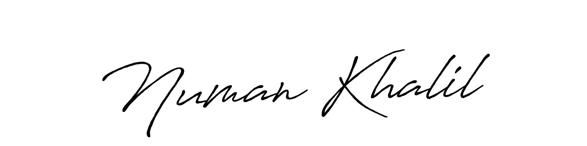 Use a signature maker to create a handwritten signature online. With this signature software, you can design (Antro_Vectra_Bolder) your own signature for name Numan Khalil. Numan Khalil signature style 7 images and pictures png