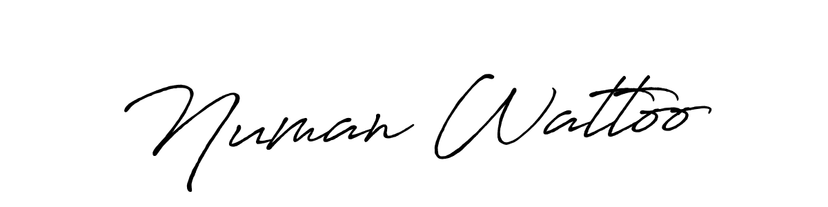 It looks lik you need a new signature style for name Numan Wattoo. Design unique handwritten (Antro_Vectra_Bolder) signature with our free signature maker in just a few clicks. Numan Wattoo signature style 7 images and pictures png