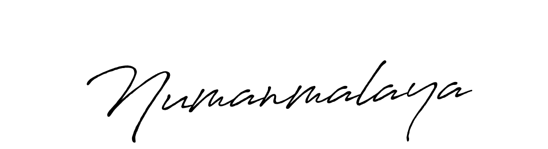 Numanmalaya stylish signature style. Best Handwritten Sign (Antro_Vectra_Bolder) for my name. Handwritten Signature Collection Ideas for my name Numanmalaya. Numanmalaya signature style 7 images and pictures png