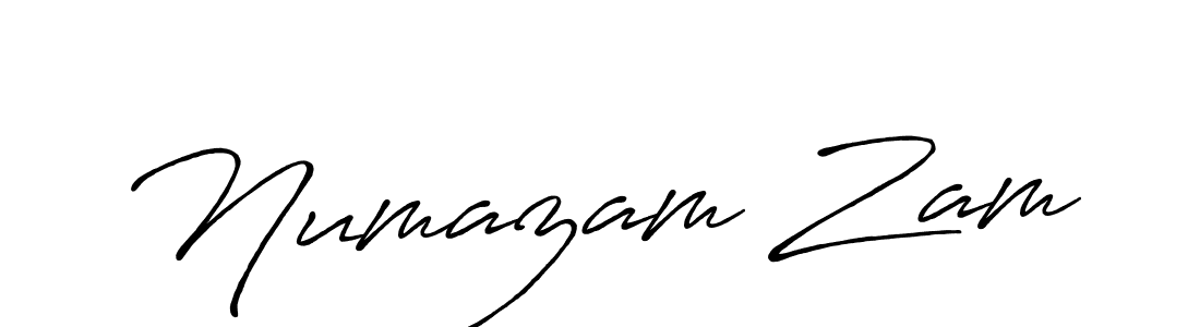 Create a beautiful signature design for name Numazam Zam. With this signature (Antro_Vectra_Bolder) fonts, you can make a handwritten signature for free. Numazam Zam signature style 7 images and pictures png
