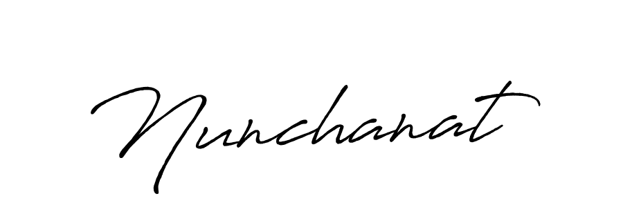 You can use this online signature creator to create a handwritten signature for the name Nunchanat. This is the best online autograph maker. Nunchanat signature style 7 images and pictures png