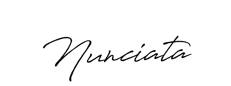 The best way (Antro_Vectra_Bolder) to make a short signature is to pick only two or three words in your name. The name Nunciata include a total of six letters. For converting this name. Nunciata signature style 7 images and pictures png