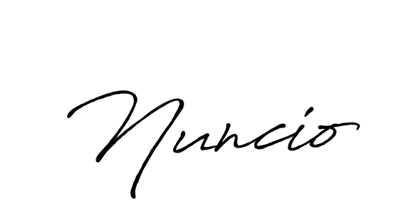 Similarly Antro_Vectra_Bolder is the best handwritten signature design. Signature creator online .You can use it as an online autograph creator for name Nuncio. Nuncio signature style 7 images and pictures png