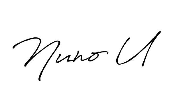 Make a beautiful signature design for name Nuno U. Use this online signature maker to create a handwritten signature for free. Nuno U signature style 7 images and pictures png