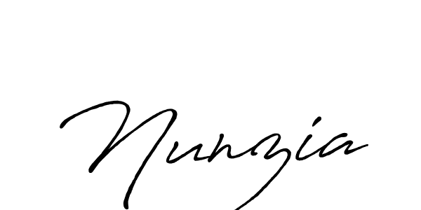 How to make Nunzia name signature. Use Antro_Vectra_Bolder style for creating short signs online. This is the latest handwritten sign. Nunzia signature style 7 images and pictures png