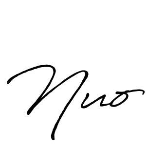 Nuo stylish signature style. Best Handwritten Sign (Antro_Vectra_Bolder) for my name. Handwritten Signature Collection Ideas for my name Nuo. Nuo signature style 7 images and pictures png