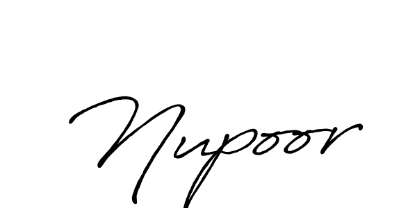 Nupoor stylish signature style. Best Handwritten Sign (Antro_Vectra_Bolder) for my name. Handwritten Signature Collection Ideas for my name Nupoor. Nupoor signature style 7 images and pictures png