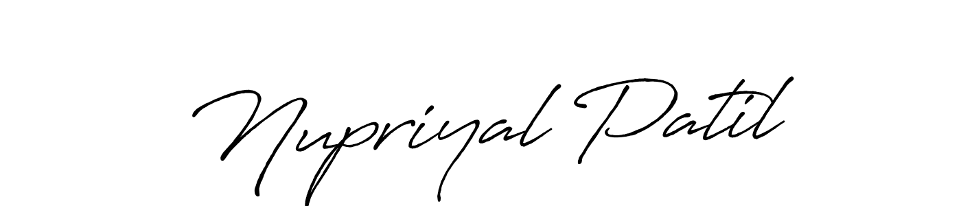 if you are searching for the best signature style for your name Nupriyal Patil. so please give up your signature search. here we have designed multiple signature styles  using Antro_Vectra_Bolder. Nupriyal Patil signature style 7 images and pictures png