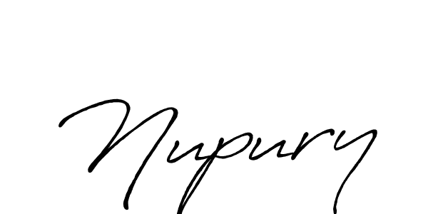 Make a beautiful signature design for name Nupury. With this signature (Antro_Vectra_Bolder) style, you can create a handwritten signature for free. Nupury signature style 7 images and pictures png