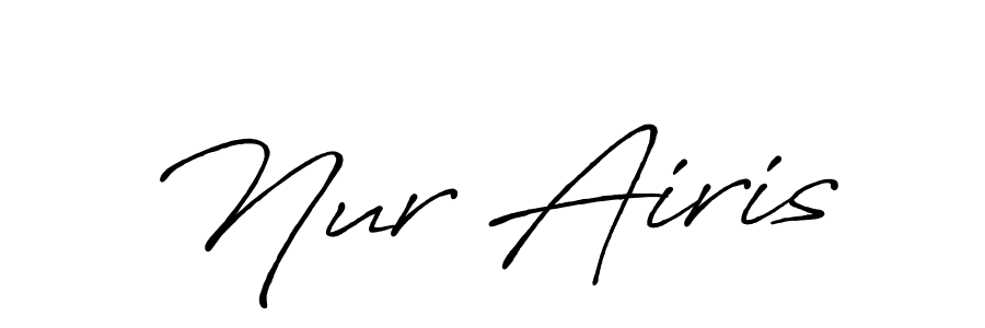 Antro_Vectra_Bolder is a professional signature style that is perfect for those who want to add a touch of class to their signature. It is also a great choice for those who want to make their signature more unique. Get Nur Airis name to fancy signature for free. Nur Airis signature style 7 images and pictures png