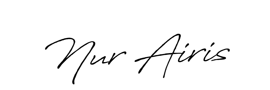 Antro_Vectra_Bolder is a professional signature style that is perfect for those who want to add a touch of class to their signature. It is also a great choice for those who want to make their signature more unique. Get Nur Airis name to fancy signature for free. Nur Airis signature style 7 images and pictures png