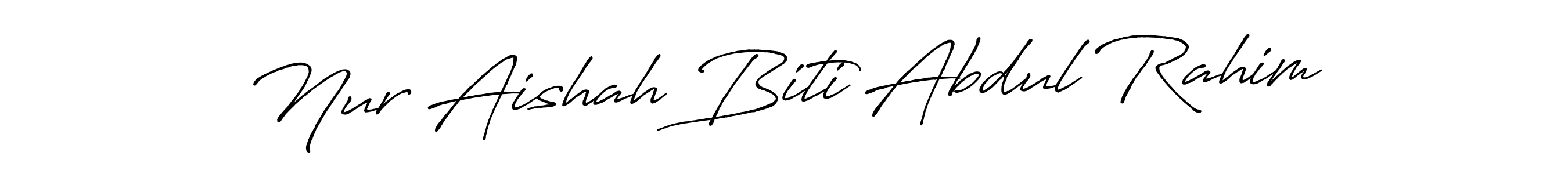 Similarly Antro_Vectra_Bolder is the best handwritten signature design. Signature creator online .You can use it as an online autograph creator for name Nur Aishah Biti Abdul Rahim. Nur Aishah Biti Abdul Rahim signature style 7 images and pictures png