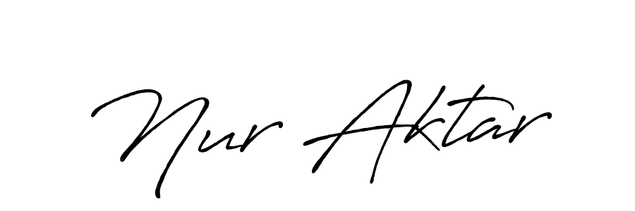 How to make Nur Aktar signature? Antro_Vectra_Bolder is a professional autograph style. Create handwritten signature for Nur Aktar name. Nur Aktar signature style 7 images and pictures png