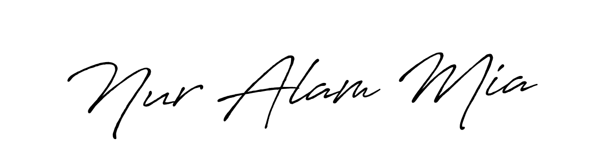 Make a beautiful signature design for name Nur Alam Mia. Use this online signature maker to create a handwritten signature for free. Nur Alam Mia signature style 7 images and pictures png