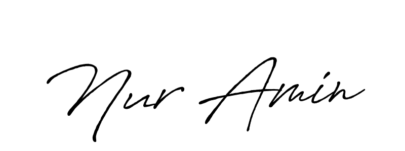 Also You can easily find your signature by using the search form. We will create Nur Amin name handwritten signature images for you free of cost using Antro_Vectra_Bolder sign style. Nur Amin signature style 7 images and pictures png