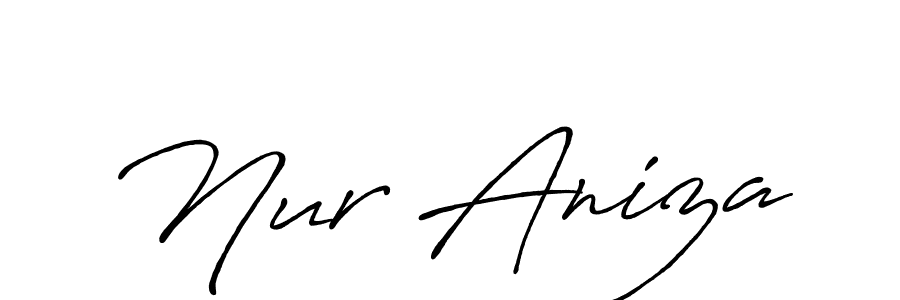 Make a beautiful signature design for name Nur Aniza. Use this online signature maker to create a handwritten signature for free. Nur Aniza signature style 7 images and pictures png